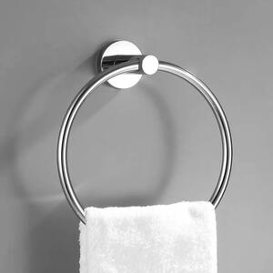 Rea - Koupelnový věšák na ručníky Mist 05 - chrom - 15,5x17 cm