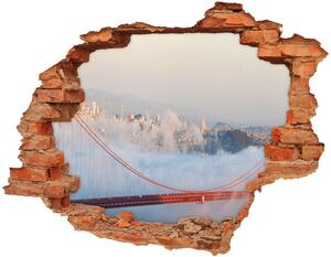 Fototapeta díra na zeď 3D Most San Francisco nd-c-4223048