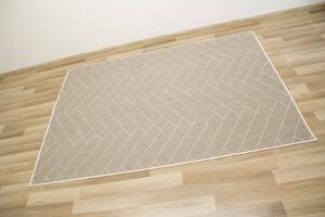Šňůrkový oboustranný koberec Brussels 205311/10620 světle béžový / krémový