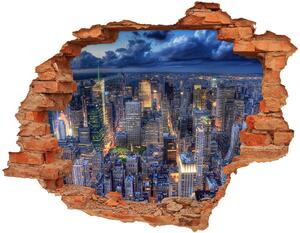 Fototapeta díra na zeď 3D New York z ptačího pohledu nd-c-43839056