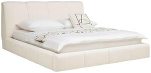 ČALOUNĚNÁ POSTEL, 180/200 cm, dřevo, kov, plast, textil, bílá Livetastic, Online Only