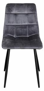 Jídelní židle BERGEN šedý samet