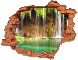 Díra 3D ve zdi nálepka Plitvická jezera nd-c-47053009