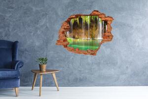 Díra 3D ve zdi nálepka Plitvická jezera nd-c-47053009