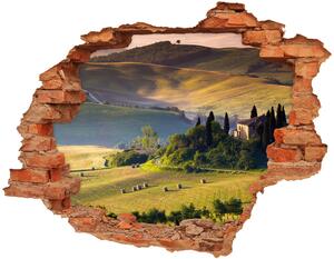 Díra 3D ve zdi nálepka Toskánsko Itálie nd-c-50009463