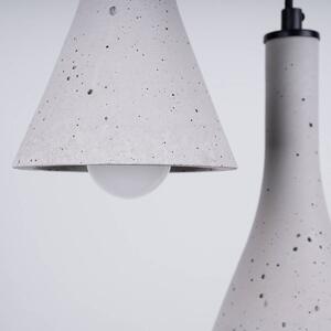 Závěsné svítidlo Rea 3p, 3x betonové stínítko