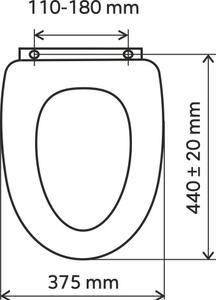 Novaservis - sedátko dýhované MDF, WC/OŘECH