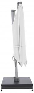 Knirps KNIRPS 320 x 320 cm - luxusní výkyvný zahradní slunečník s boční tyčí : Desén látky - Bílá