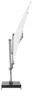 Knirps KNIRPS 320 x 320 cm - luxusní výkyvný zahradní slunečník s boční tyčí : Desén látky - Bílá