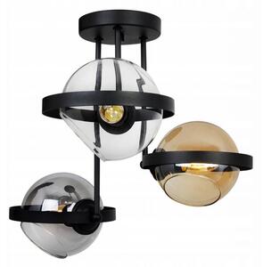 Light for home - Závěsné svítidlo v moderním stylu RING 2340/3/MIX, 3x60W, E27, Černá