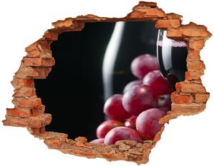 Nálepka 3D díra Hrozny a víno nd-c-52977492