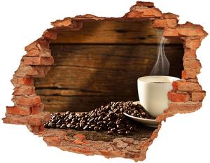 Nálepka díra na zeď beton Šálek kávy nd-c-54604060