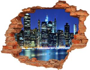 Fototapeta díra na zeď 3D Manhattan New York nd-c-53810916