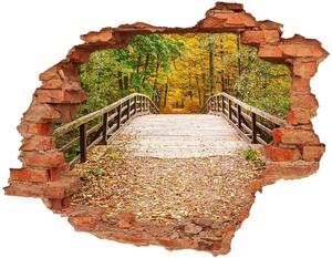 Nálepka fototapeta 3D Most v lese podzim nd-c-55256739