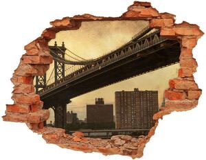 Fototapeta díra na zeď 3D Manhattan New York nd-c-57464084