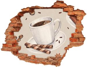 Samolepící nálepka beton Šálek kávy nd-c-57719216