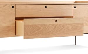 J&D TV stolek lowboard skříňka dub masiv CASA Materiál: Dub s prasklinami, Délka: 160 cm