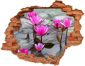Samolepící díra nálepka Květ lotosu nd-c-57976414