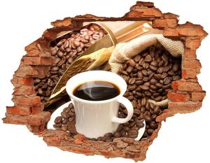 Nálepka 3D díra na zeď Šálek kávy nd-c-58490755