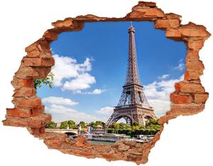 Fototapeta díra na zeď 3D Eiffelova věž Paříž nd-c-59254074