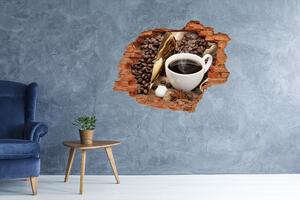 Nálepka 3D díra Šálek kávy nd-c-59335540