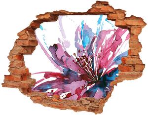Díra 3D fototapeta na stěnu Abstraktní květina nd-c-59155055
