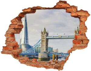 Fototapeta díra na zeď 3D Temže Londýn nd-c-59842518