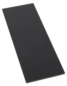 ACTONA Nástěnná police Belfast − černá 1,5 × 76 × 25 cm