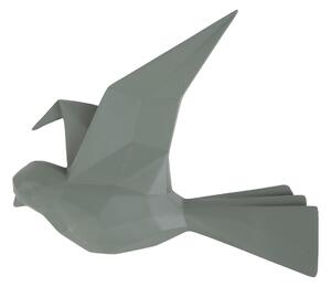 PRESENT TIME Velký nástěnný věšák Origami Bird zelená 25,3 × 4,6 × 20,7 cm