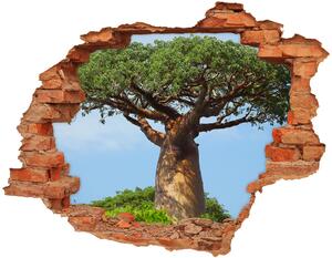 Samolepící díra na stěnu nálepka Baobab nd-c-61073116