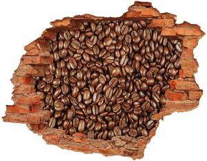 Nálepka 3D díra na zeď Zrnka kávy nd-c-61382214
