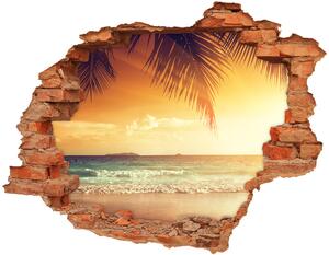 Samolepící díra na stěnu Tropická pláž nd-c-61252272