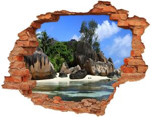 Nálepka fototapeta 3D výhled Seychely panorama nd-c-61342211