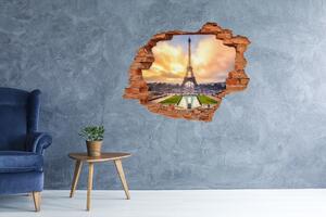 Fototapeta díra na zeď 3D Eiffelova věž Paříž nd-c-61738045