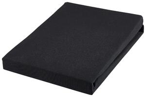 ELASTICKÉ PROSTĚRADLO, žerzej, černá, 90-100/200-220 cm Novel - Prostěradla, Online Only