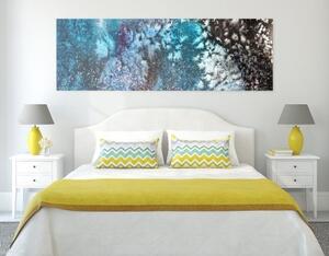 Obraz abstrakce z akvarelových barev - 120x40 cm