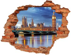 Fototapeta díra na zeď 3D Temže Londýn nd-c-62913588