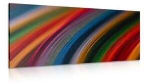 Obraz detail barevného materiálu - 100x50 cm