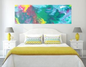 Obraz abstrakce v pastelových barvách - 120x40 cm