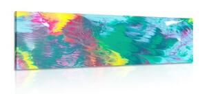 Obraz abstrakce v pastelových barvách - 150x50 cm