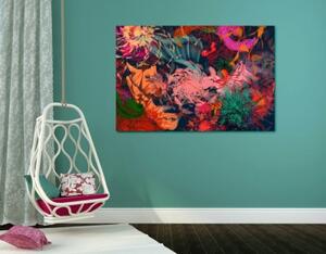 Obraz abstraktní květiny - 60x40 cm