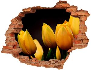 Samolepící díra nálepka Žluté tulipány nd-c-64836622