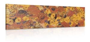 Obraz abstrakce inspirovaná G. Klimtem - 150x50 cm