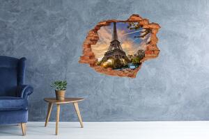 Fototapeta díra na zeď 3D Eiffelova věž Paříž nd-c-65117955