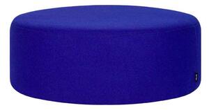 NOO.MA Modrý široký taburet Folk Pouf 70 × 70 × 25 cm