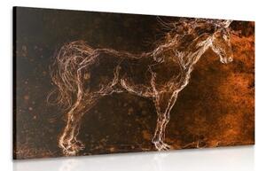 Obraz abstraktní kůň - 90x60 cm