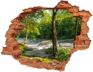 Nálepka fototapeta 3D výhled Řeka v lese nd-c-66915556