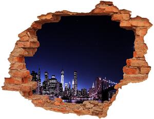 Fototapeta díra na zeď 3D Brooklynský most nd-c-66983366
