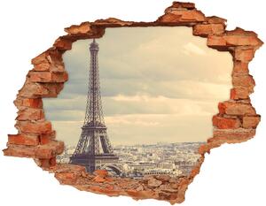 Fototapeta díra na zeď 3D Eiffelova věž Paříž nd-c-67211214