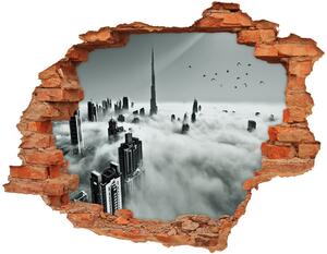 Fototapeta díra na zeď 3D Mlha nad Dubajem nd-c-67144180